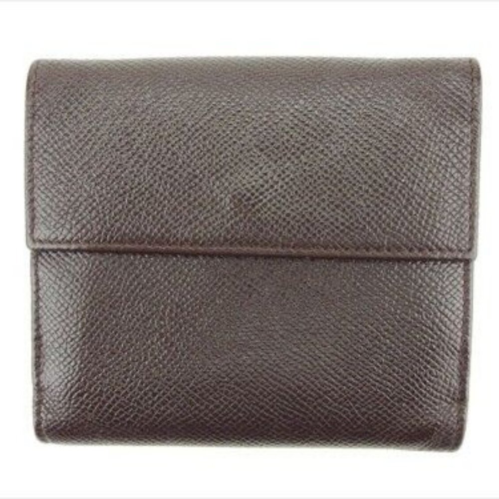 Bvlgari Wallet Purse Folding wallet Brown leather Woman Authentic Used - Picture 4 of 8